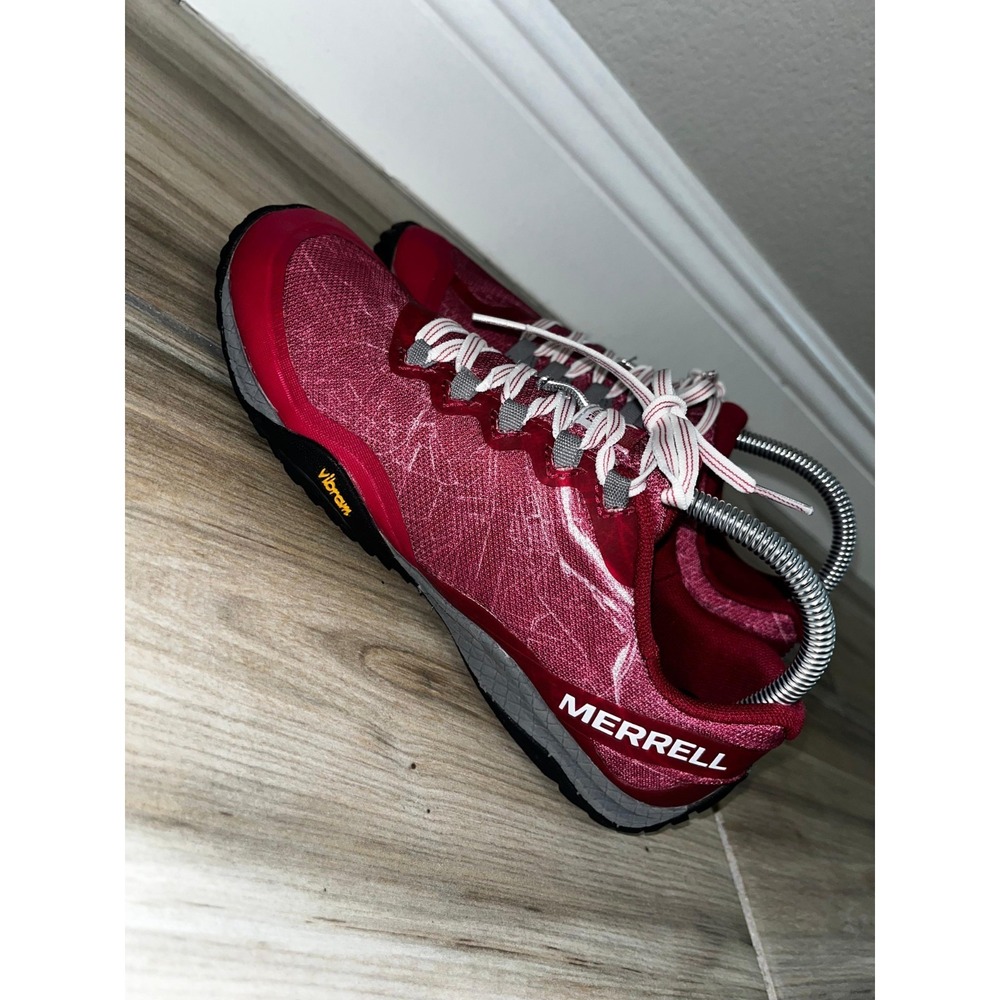 Merrell All Out Soar Women's Size 7.5 Pink Maroon Trail Shoes Sneakers Outdoor